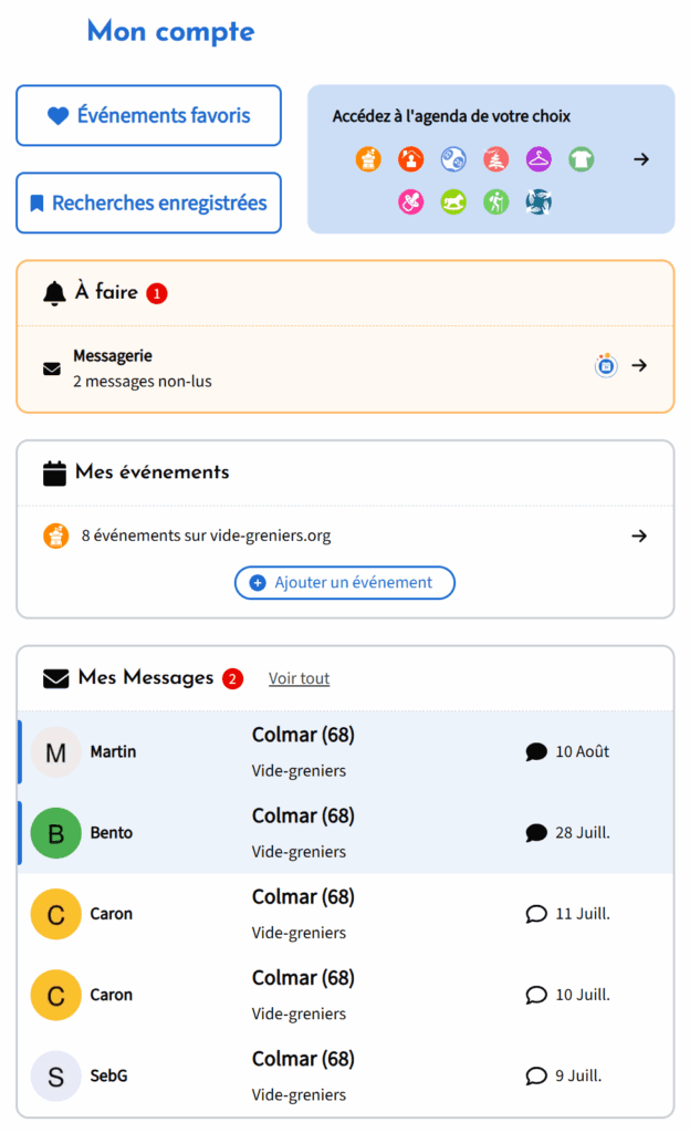 Gérez votre messagerie depuis votre compte